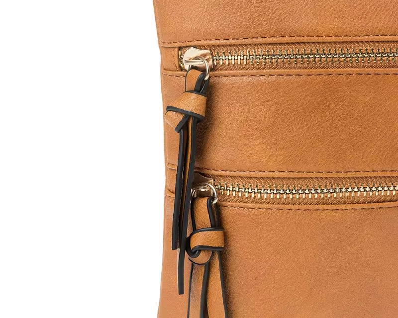 Women's Small PU Leather Sling Messenger Bag- Small