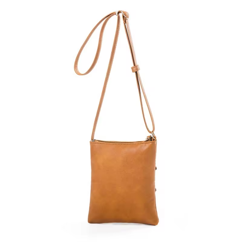 Women's Small PU Leather Sling Messenger Bag- Small