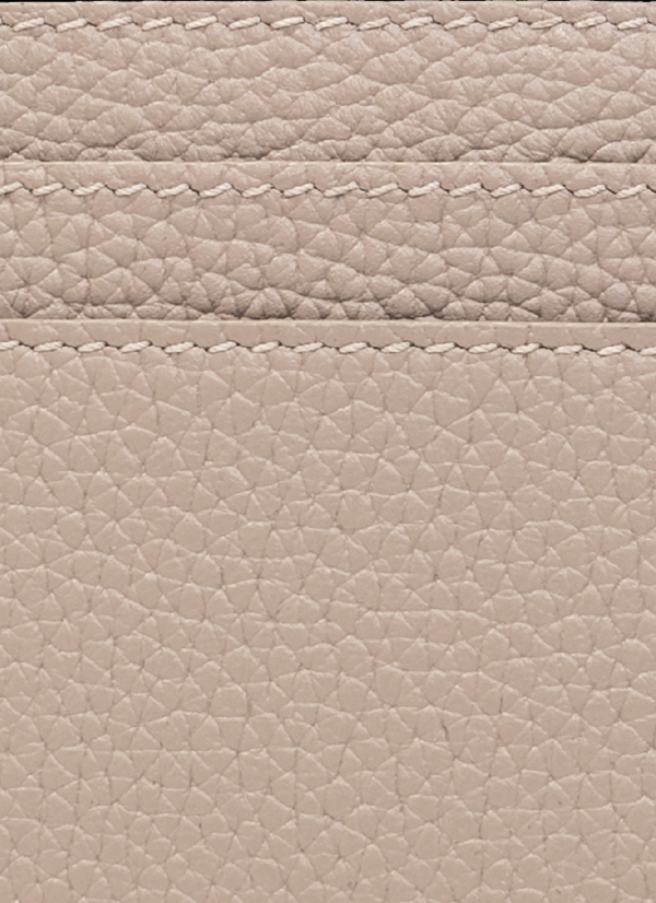 Dusty Pink Genuine Leather Slim Card Holder
