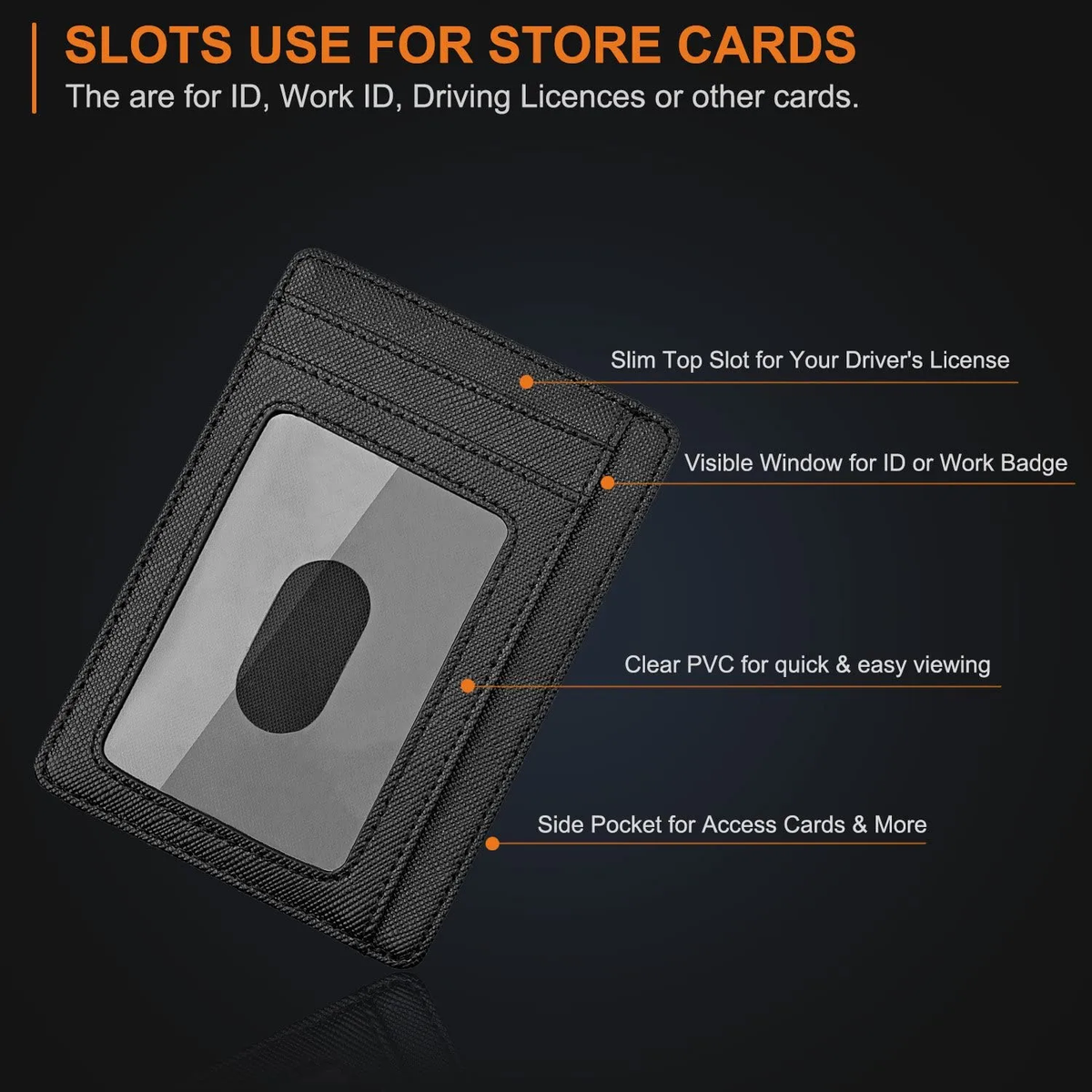 Slim Genuine Leather RFID Minimalistic Card Holder