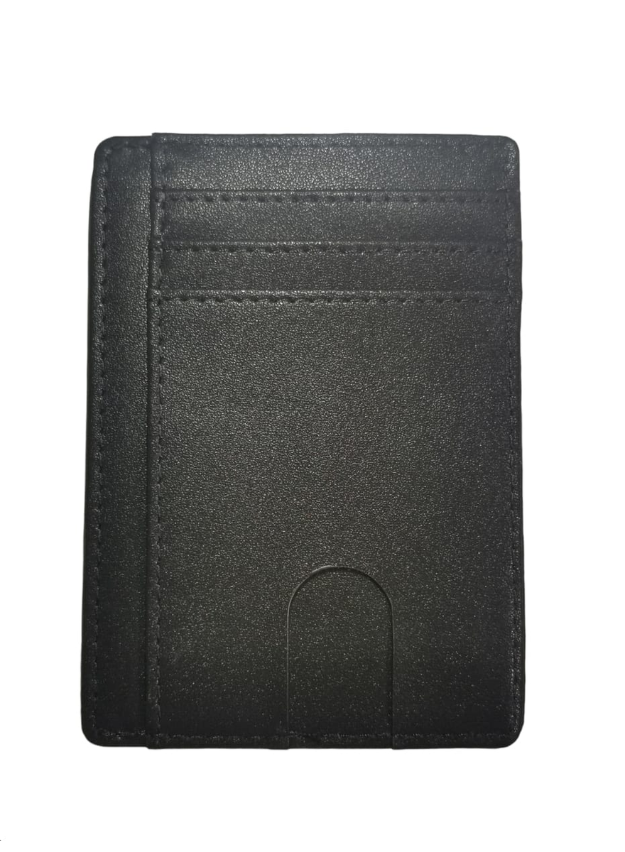 Slim Genuine Leather RFID Minimalistic Card Holder- Saffiano