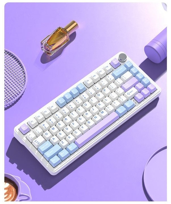 ATTACK SHARK X85 TRI-Mode Mechanical Keyboard- Starlight White