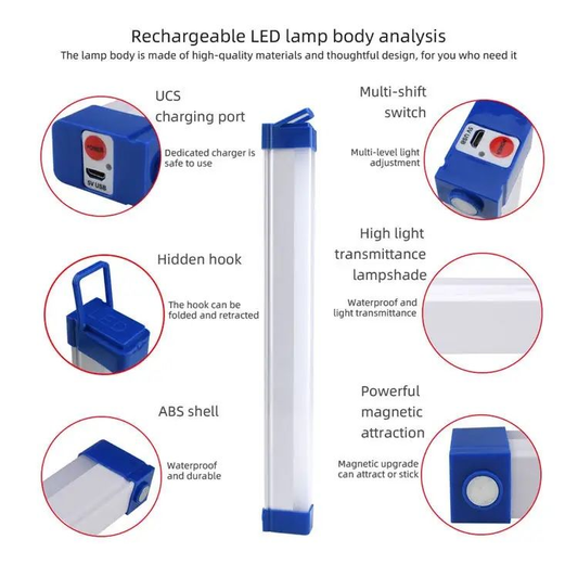 Rechargeable LED Light for Camping/Load shedding/Emergency - (4 pack)