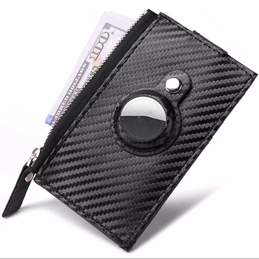 Unisex-Minimalistic Wallet With Slot For AirTag PU Leather