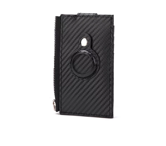 Unisex-Minimalistic Wallet With Slot For AirTag PU Leather