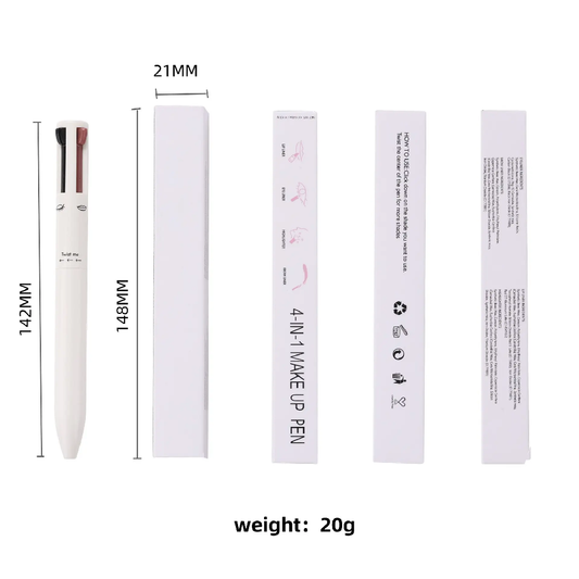 Vostro 4-in-1 Waterproof Makeup Pen - White