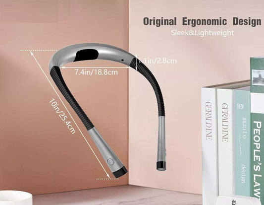 Rechargeable Flexible LED Reading/Working Neck Light (Black/Grey)