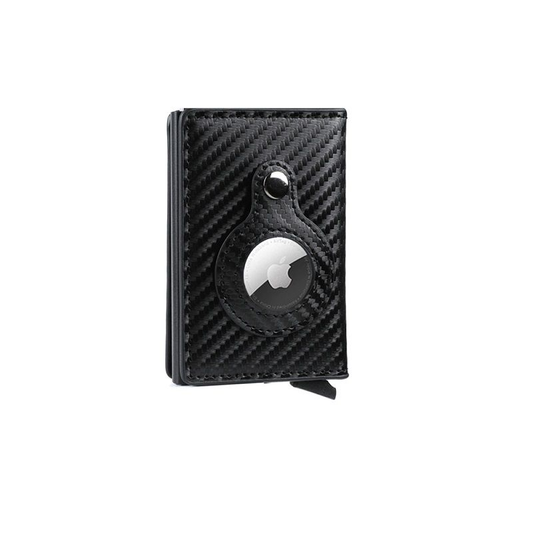 Carbon Fiber-RFID Minimalistic Pop-Up AirTag Card & Bill Holder