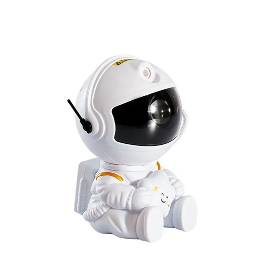 Astronaut Rotatable Mini Nebula Projector Night Light- White Star